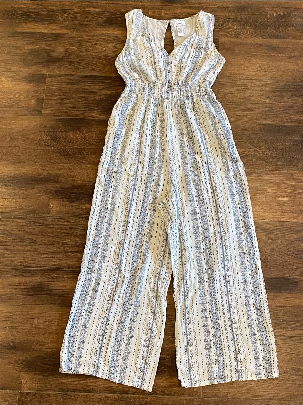 Japna flowy jumpsuit blue and white